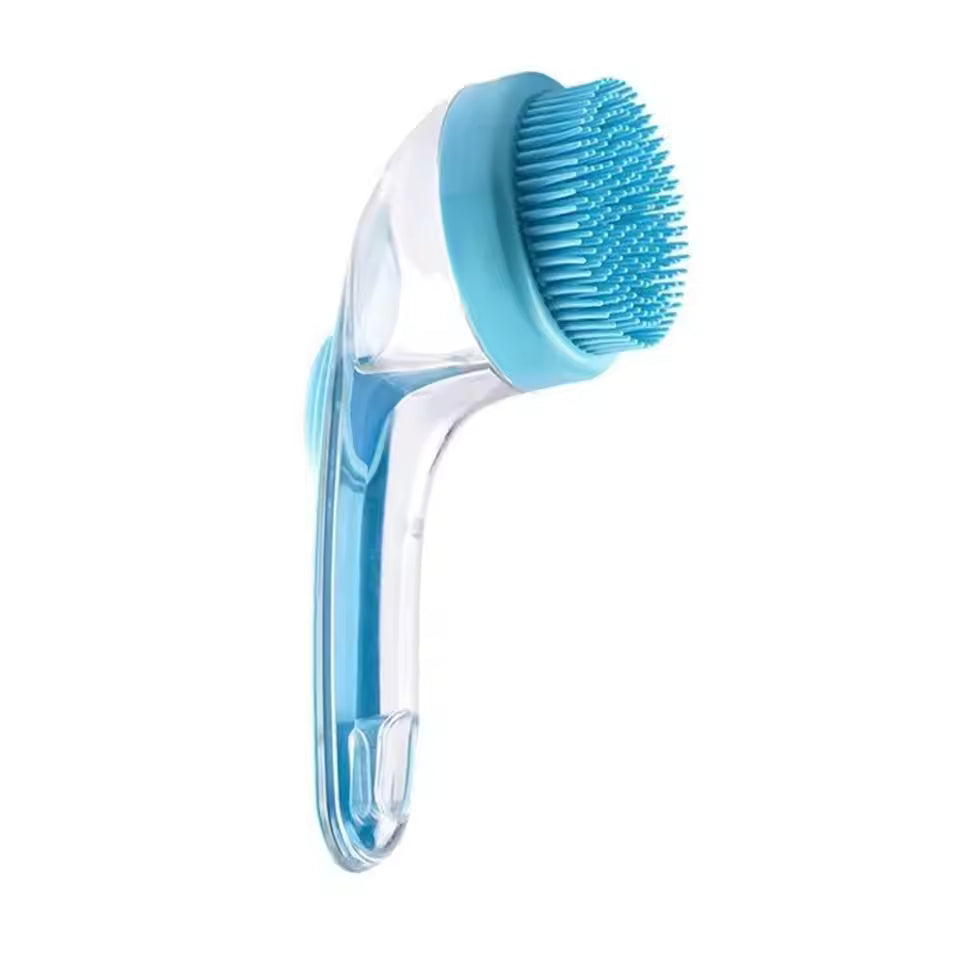 Pet Bath Brush with Shampoo Dispenser